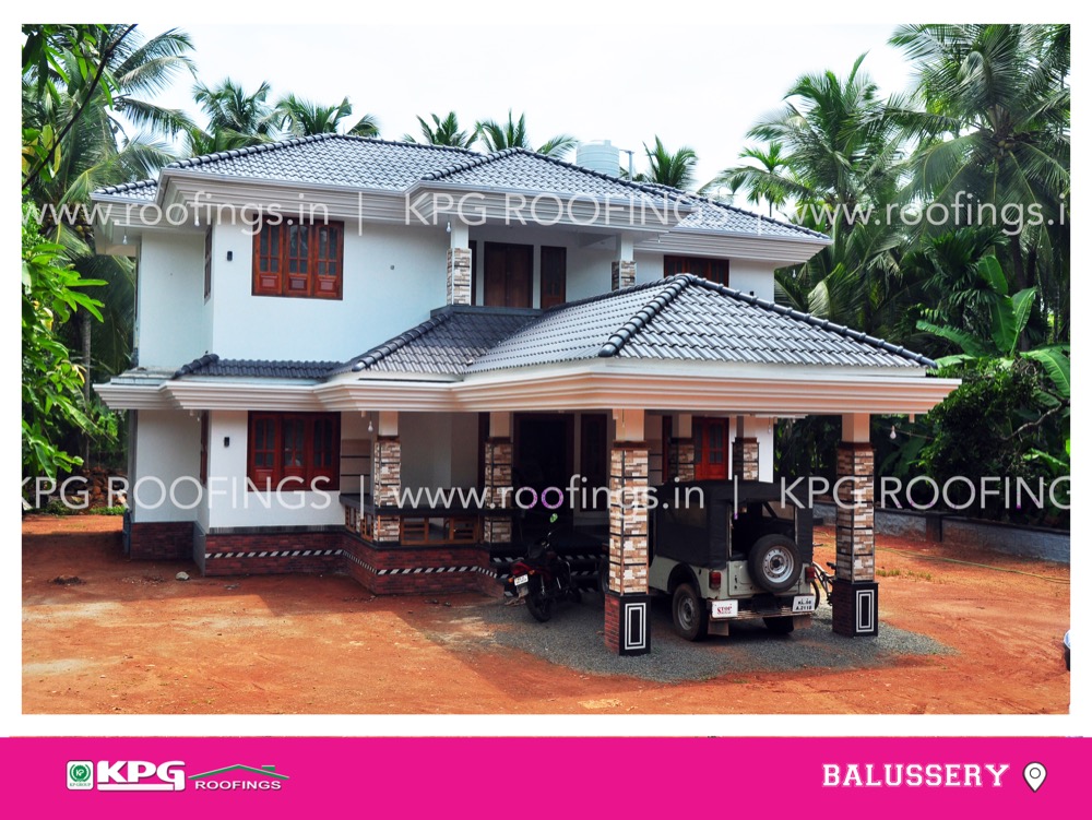 roof tile work done in balussery, calicut