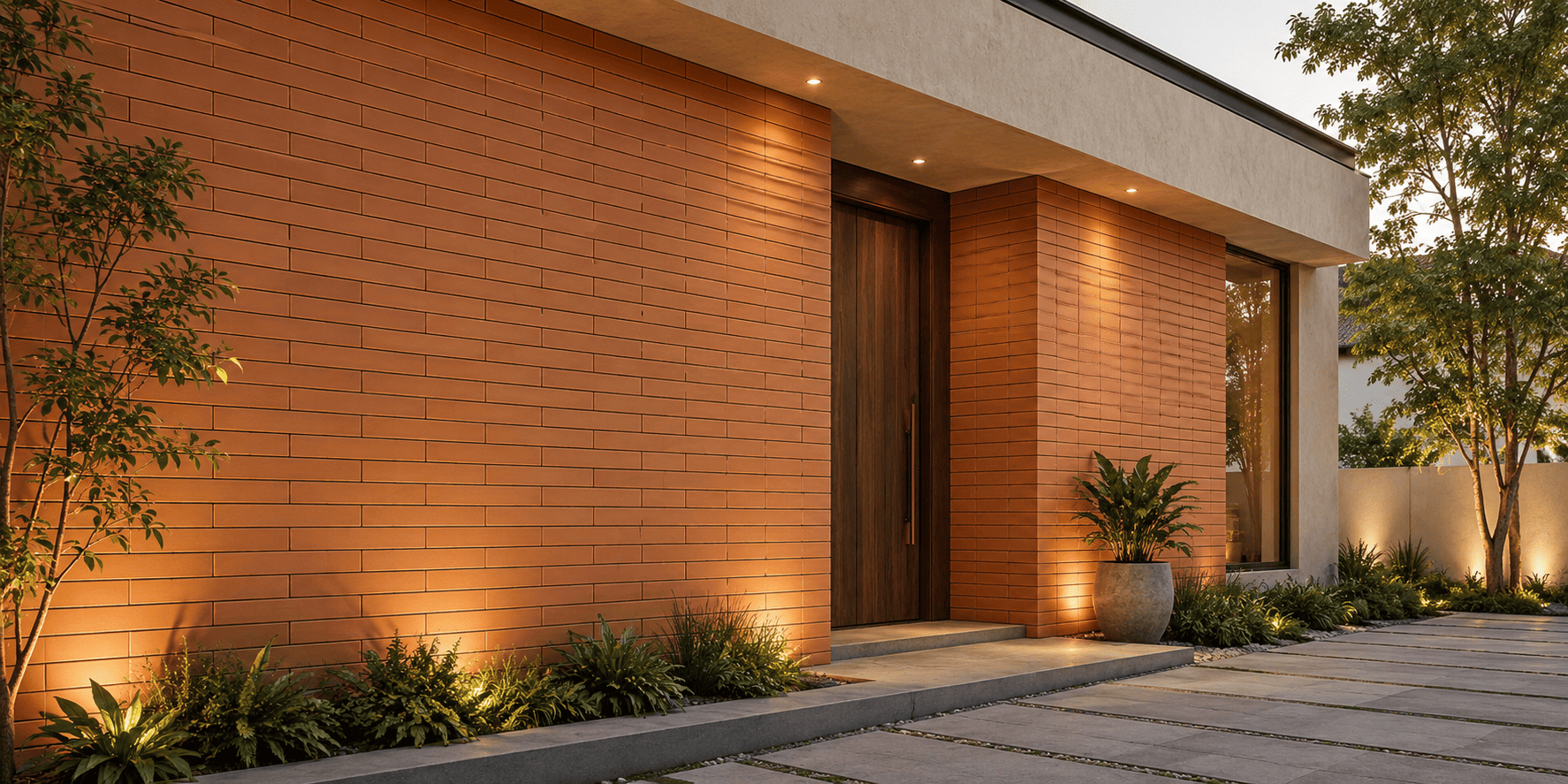 Clay Wall Cladding Tiles for Natural and Architectural Wall Finishes